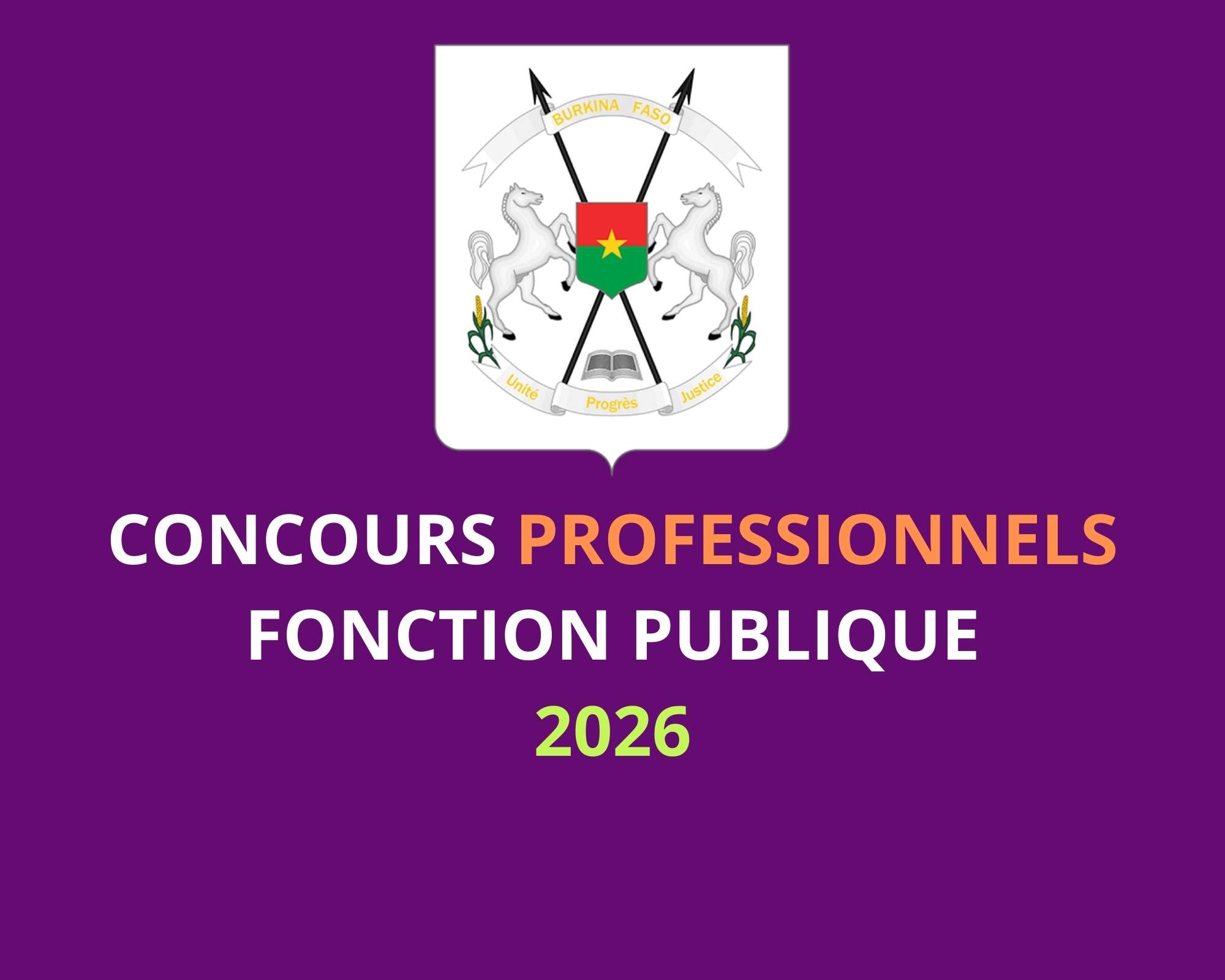 Concours professionnels BURKINA FASO